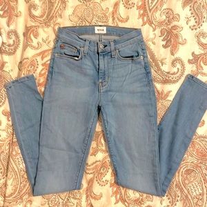 Hudson high rise Blair Skinny jeans size 25